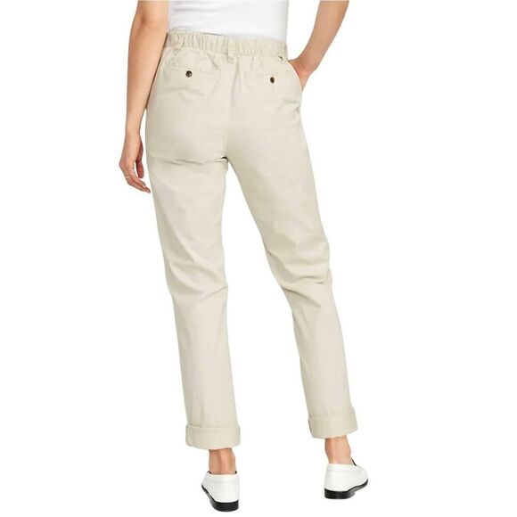 Old Navy Women's Cream Cotton/Spandex OGC High Waist Pants NEW - Picture 2 of 14